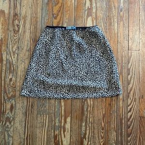 Leopard mini skirt
